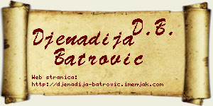 Đenadija Batrović vizit kartica